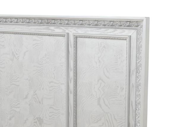 Stella Mia E.King & Queen Bed White & White - Visions in Furniture (La Mirada, CA)