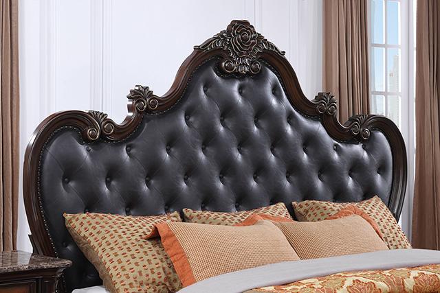 Ventresca E.King & Queen Bed White & Chrome - Visions in Furniture (La Mirada, CA)