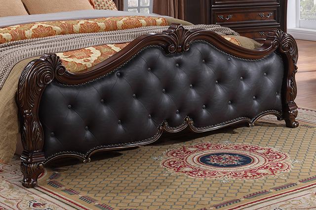 Ventresca E.King & Queen Bed White & Chrome - Visions in Furniture (La Mirada, CA)