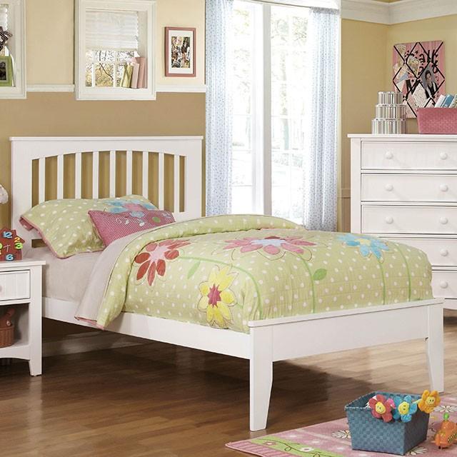Pine Brook Cherry & White Full Bed - Visions in Furniture (La Mirada, CA)