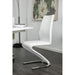 Midvale White/Chrome Dining Table - Visions in Furniture (La Mirada, CA)