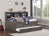 TIBALT Twin DayBed w/ Trundle, Dark Gray - Visions in Furniture (La Mirada, CA)