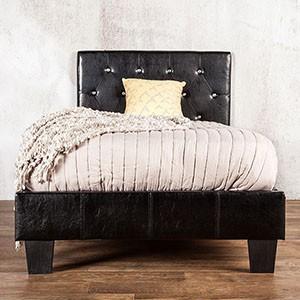 Velen Black Cal.King, E.King, Full, & Twin Bed Black & White - Visions in Furniture (La Mirada, CA)