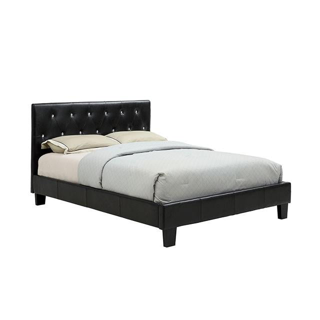 Velen Black Cal.King, E.King, Full, & Twin Bed Black & White - Visions in Furniture (La Mirada, CA)