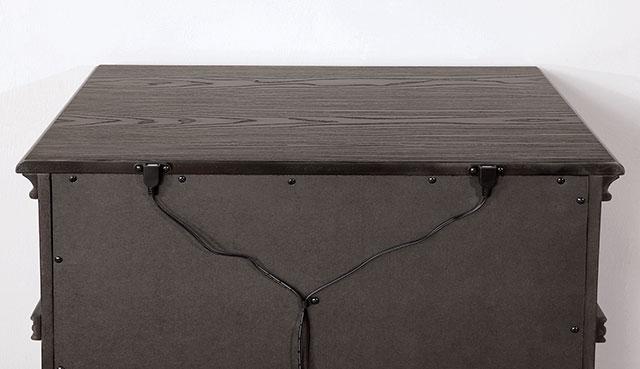 Pamphilos 4 & 5 Piece Queen Bedroom Set Gray & White - Visions in Furniture (La Mirada, CA)