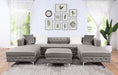 CIABATTONI Sectional, Gray - Visions in Furniture (La Mirada, CA)