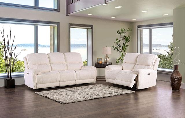 MORCOTE Power Recliner, Beige - Visions in Furniture (La Mirada, CA)