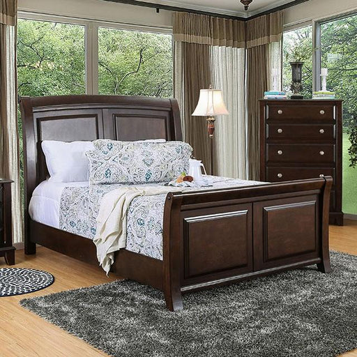 Litchville Brown Cherry Cal.King, E.King, & Queen Bed - Visions in Furniture (La Mirada, CA)