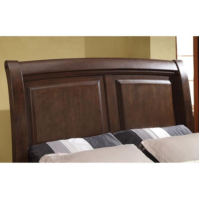 Litchville Brown Cherry Cal.King, E.King, & Queen Bed - Visions in Furniture (La Mirada, CA)
