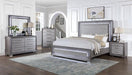 RAIDEN Cal.King, E.King, & Queen Bed, Gray - Visions in Furniture (La Mirada, CA)