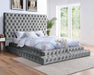 STEFANIA E.King & Queen Bed, Black & Gray - Visions in Furniture (La Mirada, CA)