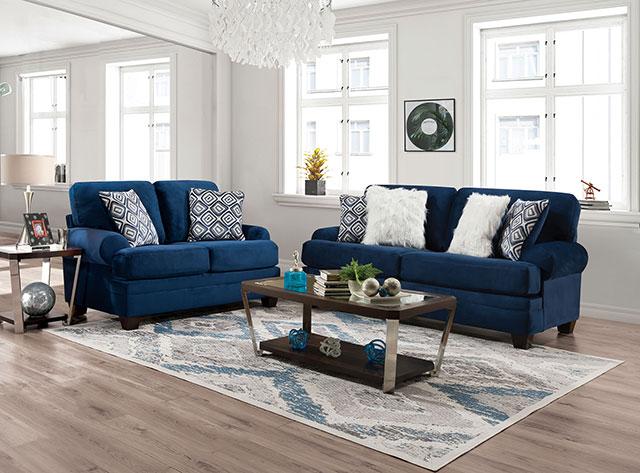 WALDSTONE Sofa, Navy - Visions in Furniture (La Mirada, CA)