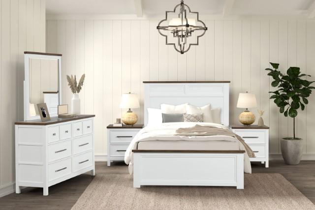 Bed Pinetop Blue & White - Visions in Furniture (La Mirada, CA)