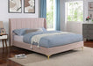 PEARL Full, Queen, & Twin Bed, Light Pink - Visions in Furniture (La Mirada, CA)