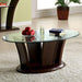MANHATTAN IV Brown Cherry Coffee Table, Brown Cherry - Visions in Furniture (La Mirada, CA)
