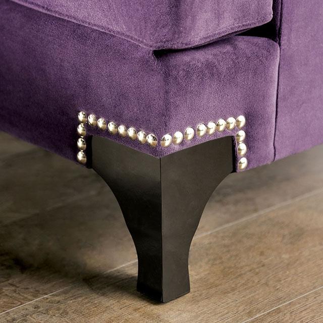 Sisseton Purple Sofa - Visions in Furniture (La Mirada, CA)