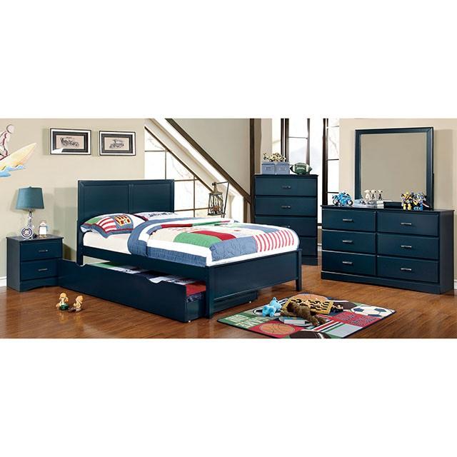PRISMO Blue Trundle - Visions in Furniture (La Mirada, CA)