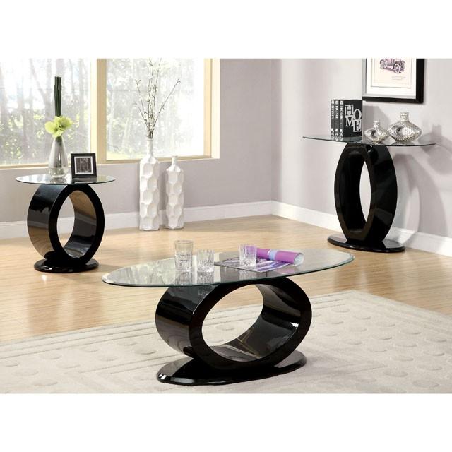 LODIA III Black End Table, Black - Visions in Furniture (La Mirada, CA)