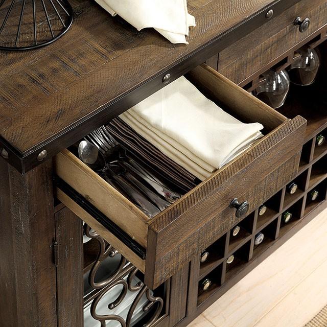 PAULINA Rustic Walnut Dining Table - Visions in Furniture (La Mirada, CA)