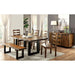 MADDISON Tobacco Oak/Black Bench - Visions in Furniture (La Mirada, CA)