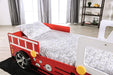 FIERSTALL Twin Bed, Red - Visions in Furniture (La Mirada, CA)