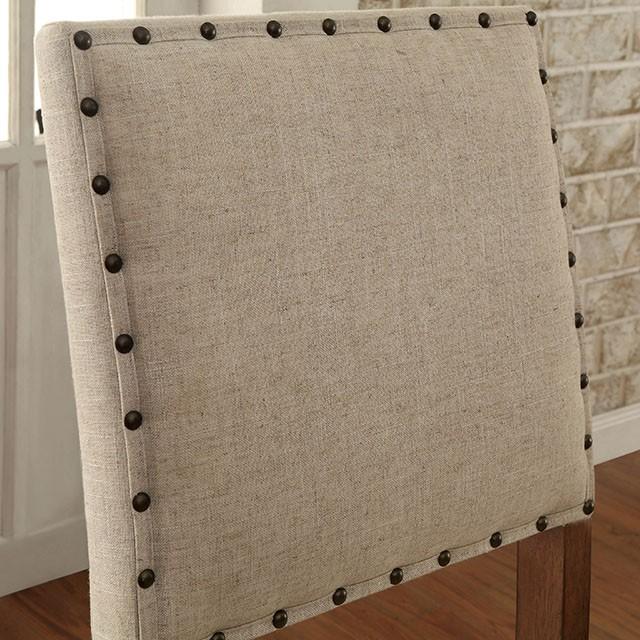 SANIA Rustic Oak Counter Ht. Chair (2/CTN) - Visions in Furniture (La Mirada, CA)