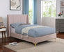 PEARL Full, Queen, & Twin Bed, Light Pink - Visions in Furniture (La Mirada, CA)