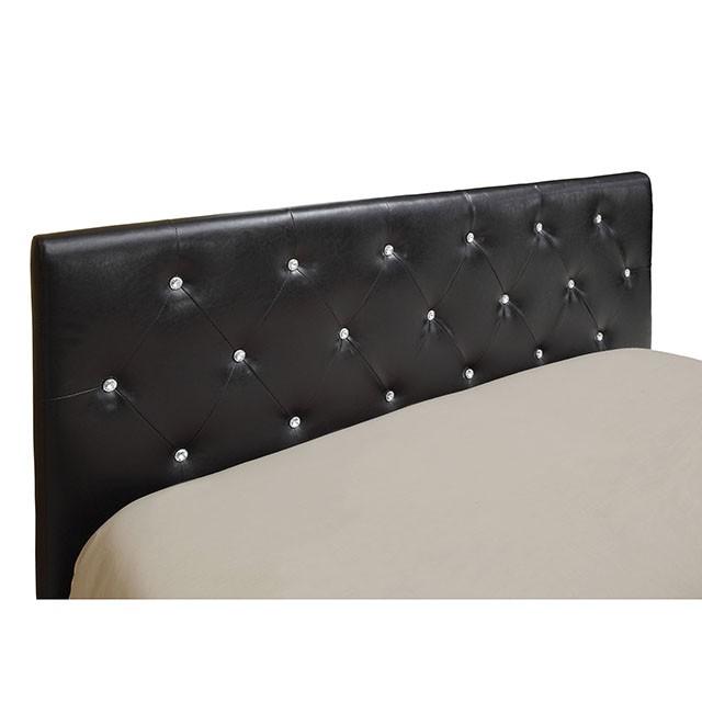 Velen Black Cal.King, E.King, Full, & Twin Bed Black & White - Visions in Furniture (La Mirada, CA)