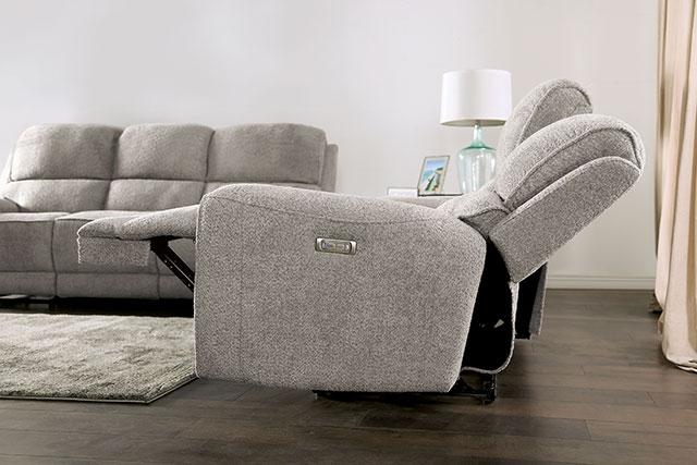 MORCOTE Power Sofa, Light Gray - Visions in Furniture (La Mirada, CA)