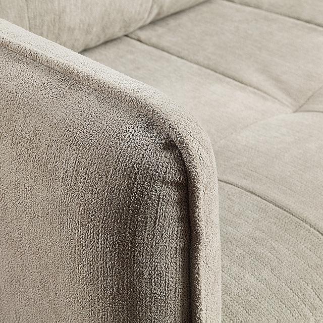 LYNDA Sofa w/ Pillows, Light Gray - Visions in Furniture (La Mirada, CA)