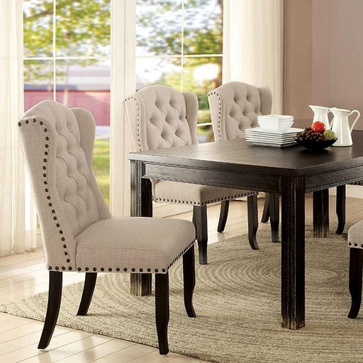 Sania I Antique Black 72" Dining Table - Visions in Furniture (La Mirada, CA)