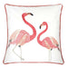 Lina Flamingo 20" X 20" Pillow, Pair Flamingo - Visions in Furniture (La Mirada, CA)