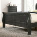 Louis Philippe Cal.King Bed Black & Grey - Visions in Furniture (La Mirada, CA)