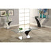 SLOANE White/Dark Gray/Chrome End Table - Visions in Furniture (La Mirada, CA)