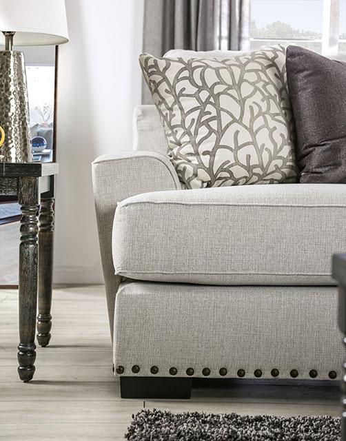 PICOTEE Sofa, Light Gray/Black - Visions in Furniture (La Mirada, CA)
