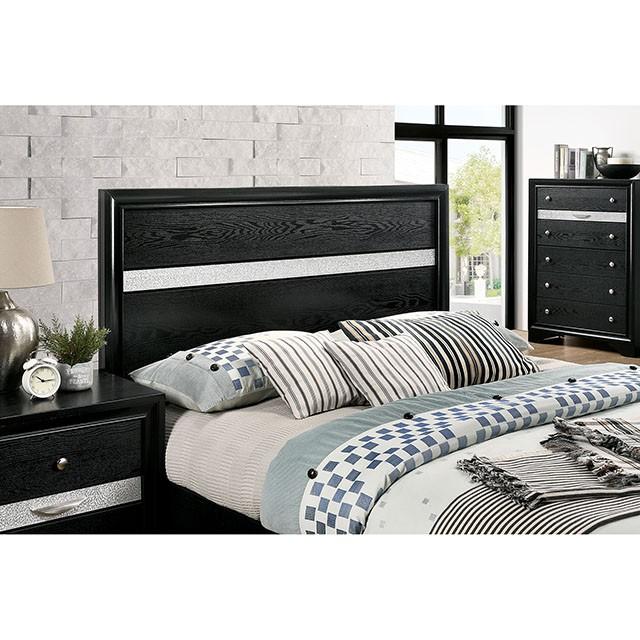 CHRISSY E.King, Full, & Queen Bed White, Grey, & Black - Visions in Furniture (La Mirada, CA)