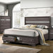 CHRISSY E.King, Full, & Queen Bed White, Grey, & Black - Visions in Furniture (La Mirada, CA)