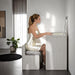 Ashbourne Bedside Vanity Set with Stool Contemporary - Visions in Furniture (La Mirada, CA)