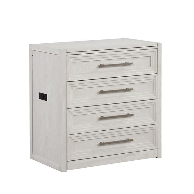 Ashbourne Bedside Vanity Set with Stool Contemporary - Visions in Furniture (La Mirada, CA)