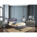 Anabelle E.King Bed Purple & Natural - Visions in Furniture (La Mirada, CA)