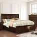 Castor Bed Black, Chrome, & White - Visions in Furniture (La Mirada, CA)