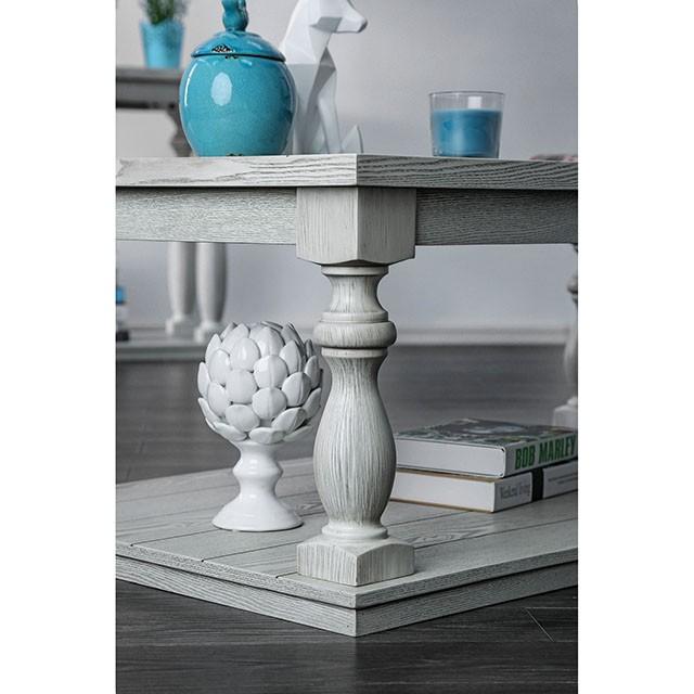 Arlington Antique White Sofa Table - Visions in Furniture (La Mirada, CA)