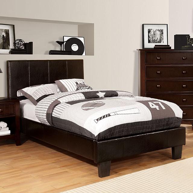 Winn Park Cal.King, E.King, Twin, & Full Bed Chrome, Gray, Brown, & Chrome - Visions in Furniture (La Mirada, CA)