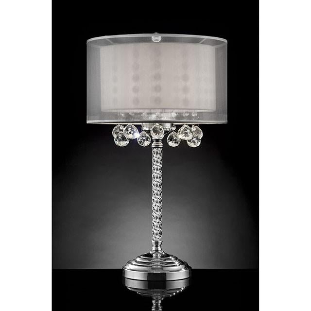 30"H Table Lamp, Hanging Crystal - Visions in Furniture (La Mirada, CA)