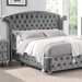 Zohar Queen & Twin Bed Black, Grey, & Pink - Visions in Furniture (La Mirada, CA)