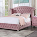 Zohar Bed Black & Pink - Visions in Furniture (La Mirada, CA)