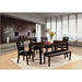 Woodside Dining Table Set with Bench - Visions in Furniture (La Mirada, CA)