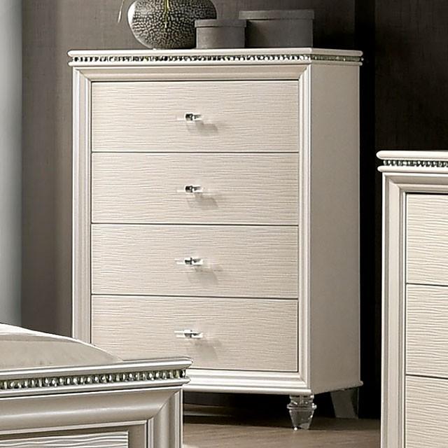 ALLIE Chest Beige & Brown - Visions in Furniture (La Mirada, CA)