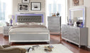 Brachium Bed White & Silver - Visions in Furniture (La Mirada, CA)