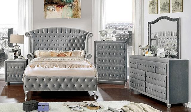 Alzir 4 & 5 Pc Queen Bedroom Set - Visions in Furniture (La Mirada, CA)